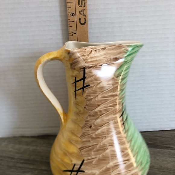 Vtg 1930s Myott Sons and Co Ceramic Pitcher - Picture 10 of 15